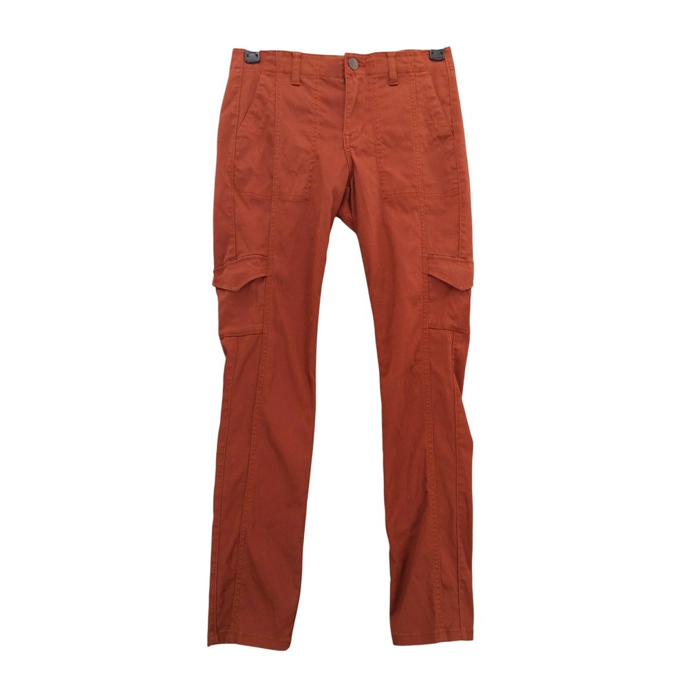 Cabi The Drifter Rust Orange Cargo Pants Slim Fit Utility Trousers #3566 Sz 8